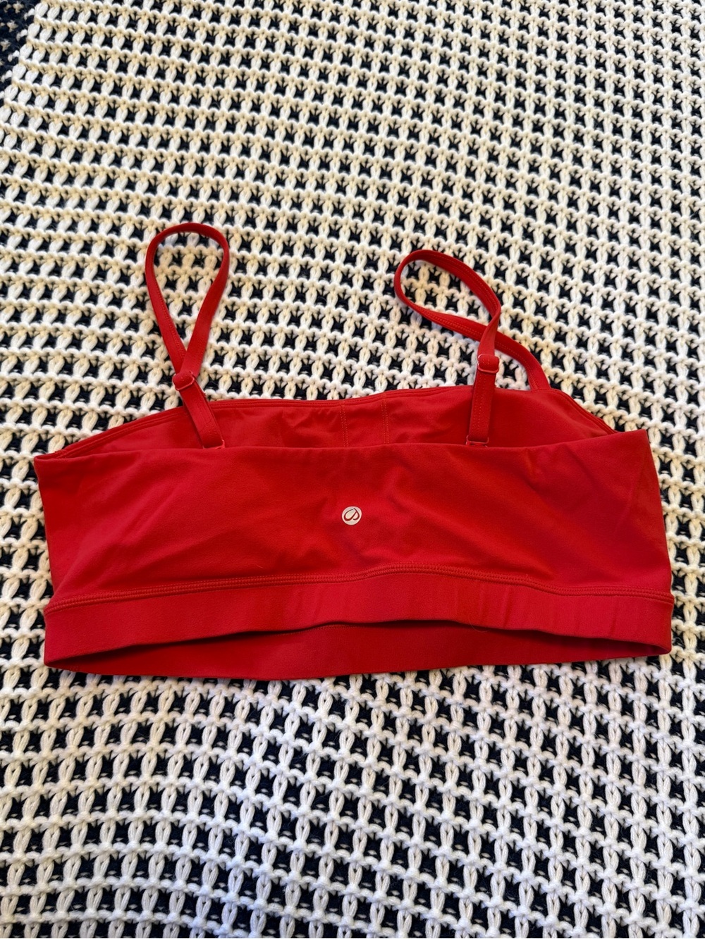 CRZ YOGA Butterluxe Women's Adjustable Spaghetti Padded  Sports Bra red Size L - Picture 4 of 6
